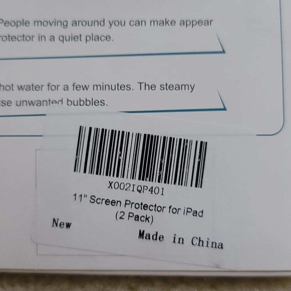screen protector for iPad, Pro 11/iPad air4 (2 pack)